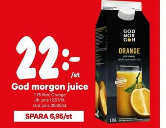 City Gross God morgon juice erbjuda