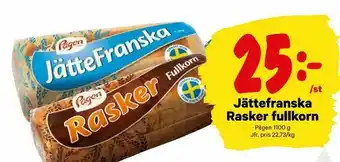 City Gross Jättefranska Rasker fullkorn erbjuda