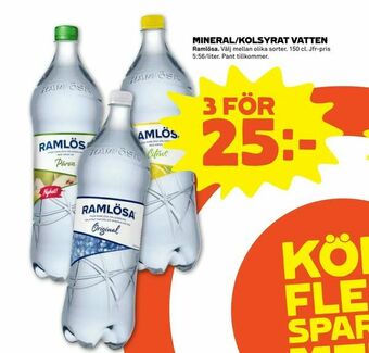 Stora Coop Mineral/kolsyrat vatten erbjuda