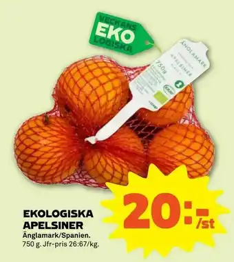 Stora Coop Ekologiska apelsiner erbjuda