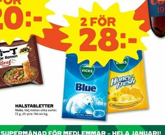 Stora Coop Halstabletter erbjuda