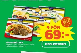 Stora Coop Färdigrätter erbjuda