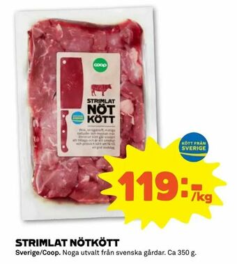 Stora Coop Strimlat nötkött erbjuda