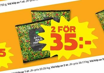 Stora Coop Ärtor/majs/paprika erbjuda