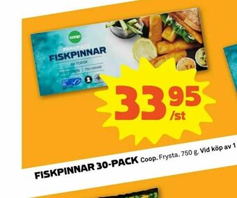 Stora Coop Fiskpinnar 30-pack erbjuda