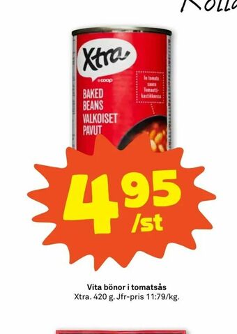 Stora Coop Vita bönor i tomatsås erbjuda