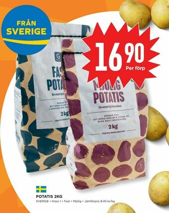 Willys Potatis 2kg erbjuda