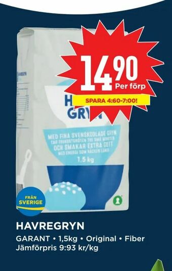 Willys Havregryn erbjuda