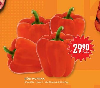 Willys Röd paprika erbjuda