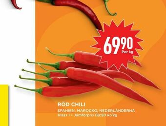 Willys Röd chili erbjuda