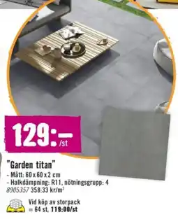 Hornbach "Garden titan" erbjuda