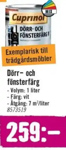 Hornbach Cuprinol Dörr- och fönsterfärg erbjuda