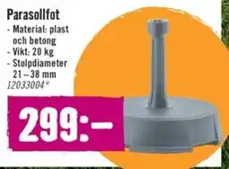 Hornbach Parasollfot erbjuda