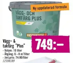 Hornbach Vägg- & takfärg "Plus" erbjuda