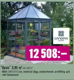 Hornbach "Oasis" 3.95 m² erbjuda