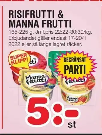 Risifrutti & manna frutti