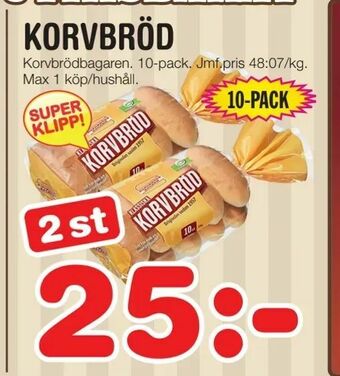 Nya Pulsen Korvbröd erbjuda