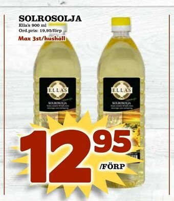 Supergrossen Solrosolja erbjuda