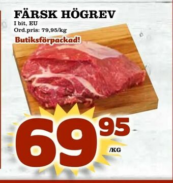Supergrossen Färsk högrev erbjuda
