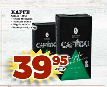 Supergrossen Kaffe erbjuda