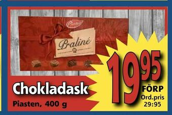 Supergrossen Chokladask erbjuda