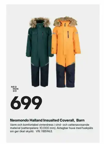 Neomondo Halland Insualted Coverall, Barn
