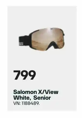 XXL Salomon X/View White, Senior erbjuda