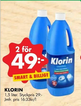 ÖoB Klorin erbjuda