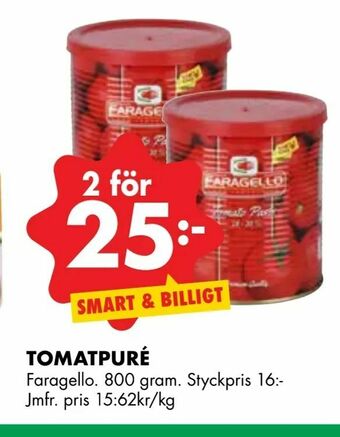 ÖoB Tomatpuré erbjuda
