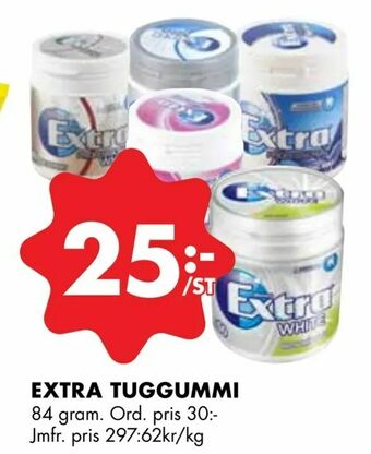 ÖoB Extra tuggummi erbjuda