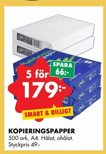 ÖoB Kopieringspapper erbjuda