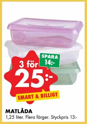 ÖoB Matlåda erbjuda