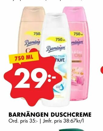 ÖoB Barnängen duschcreme erbjuda