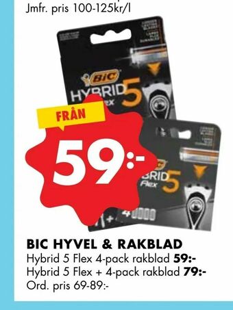 ÖoB Bic hyvel & rakblad erbjuda