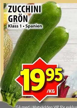 Matvärlden Tensta ZUCCHINI GRÖN erbjuda