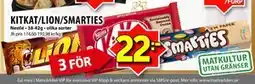 Matvärlden Tensta KITKAT/LION/SMARTIES erbjuda
