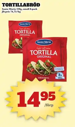 Bonum Matmarknad SANTA MARIA Tortillabröd erbjuda