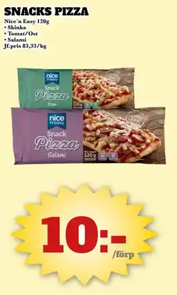 Bonum Matmarknad NICE 'N EASY Snacks pizza erbjuda