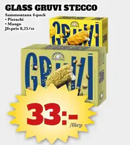 Bonum Matmarknad SAMMONTANA Glass gruvi stecco erbjuda