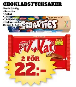 Bonum Matmarknad NESTLÉ Chokladstycksaker erbjuda