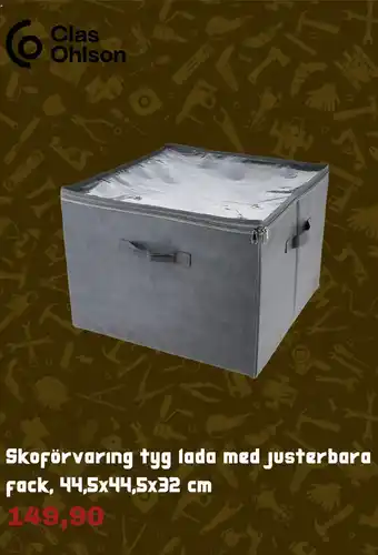 Skoförvaring tyg lada med justerbara Fack