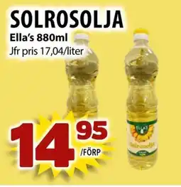 Matvärlden Tensta Ella's Solrosolja erbjuda