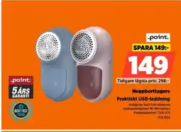 Power Noppborttagare Praktiskt USB-laddning erbjuda