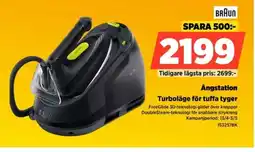 Power Braun ångstation turboläge för tuffa tyger erbjuda