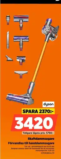 Power Skaftdammsugare förvandlas till handdammsugare erbjuda