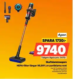 Power Skaftdammsugare hepa-filter fångar 99,99% av partiklarna rent erbjuda