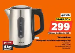 Power Vattenkokare löstagbart filter för enkel rengöring erbjuda