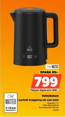 Power Chil matteo vattenkokare perfekt bryggning när som helst erbjuda