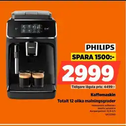 Power Philips kaffemaskin totalt 12 olika malningsgrader erbjuda