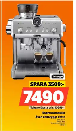 Power Espressomaskin Även kallbryggt kaffe erbjuda